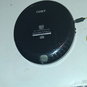 Black Portable CD Player with Anti-Skip Protection